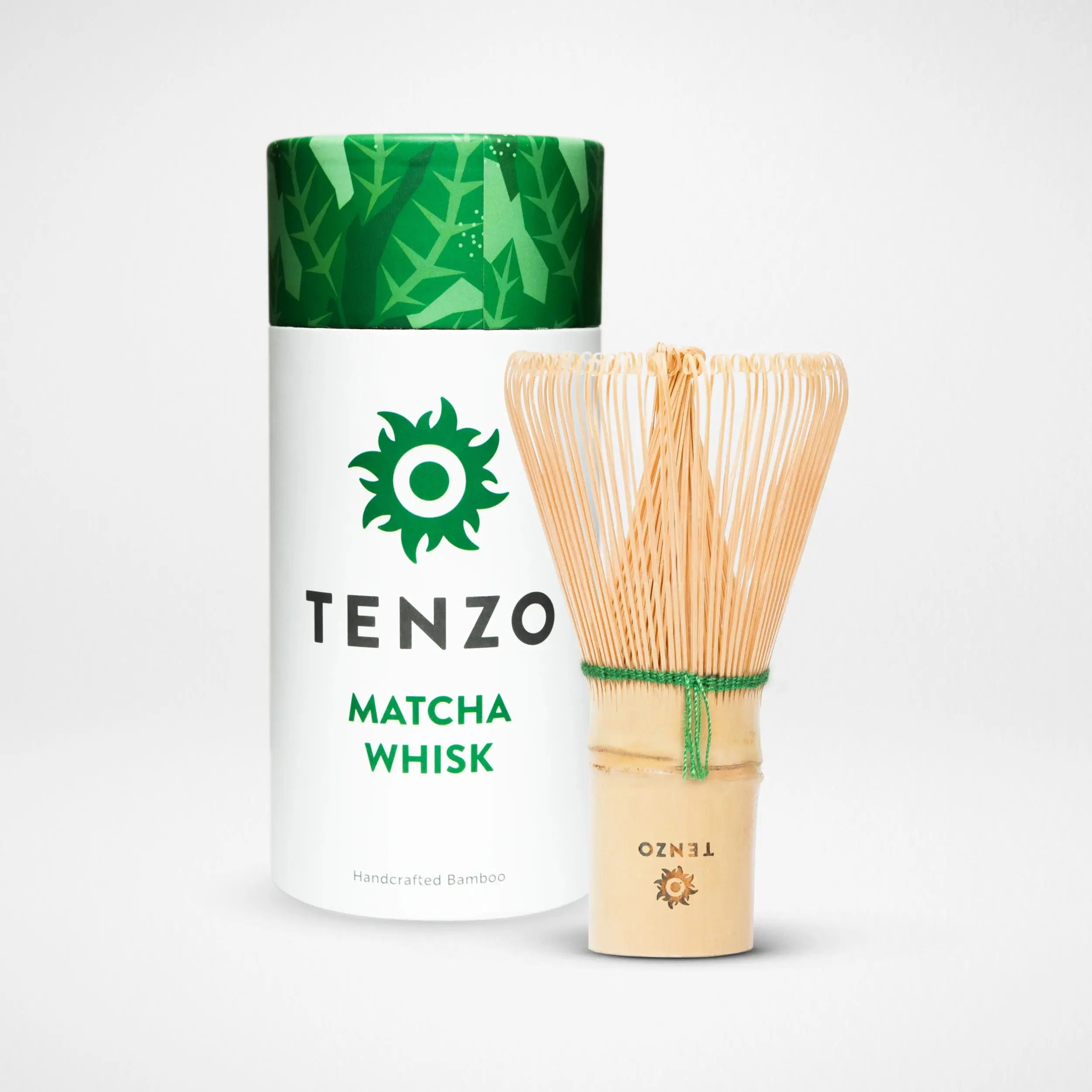 Tenzo Bamboo Matcha Whisk - Premium Handcrafted Quality Chasen for Matcha Enthusiasts with 100 Prongs for Smooth Frothy Matcha