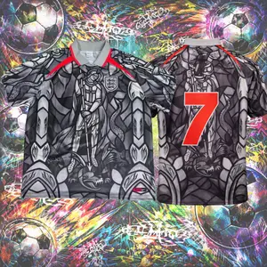 UK Vintage Armor Jersey – Bold Art Meets Football Culture 2627