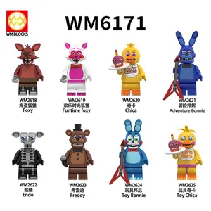 @WM6170 Horror Thriller Theme Mini Building Blocks Action Figures, Anime Cartoon Character Assembly Bricks Set, Creative Educational DIY Construction Puzzle Toys, Perfect Festival Birthday Gift for Kids, Boys & Model Collectors
