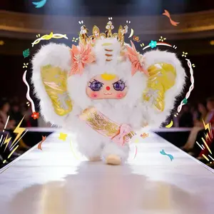 Babythree Limited to Thailand Plush Toy Doll with Angel Wings and Crown Adorable Soft Plushie for Kids