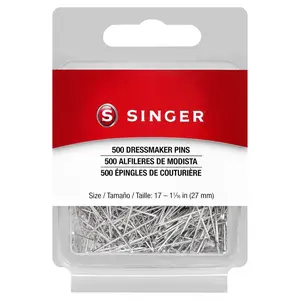 SINGER® 500 Dressmaker Pins - Size 17, 1-1/16"