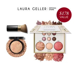 Laura Geller Baked Starter Kit - Tuscan Dreams - Makeup Palette, Foundation, Brush