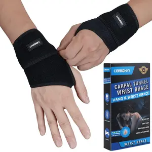 CERBONNY Carpal Tunnel Wrist Brace,2Pack Wrist Support Brace Adjustable Wrist Strap Reversible Wrist Brace for Sports Protecting\/Tendonitis Pain Relief\/Carpal Tunnel\/Arthritis-Right&Left