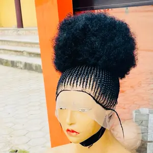 Braided Afro 100% Hair - Natural Look & Feel for Stylish Wear Deep Wave Human Lace Wig quick dark budget wigs