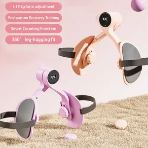 Pelvic Floor Muscle Exerciser, PC Muscle Strengthener, Foldable Inner Thigh Training Exercise Equipment, Strengthens Arms, Back, Buttocks, Home Fitness, Portable Workout Tool