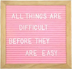 Felt Board Felt Letter Board, 10 x 10 inch Message Board  Board Letter Board Sign Bulletin Board Letters,  Announcements  Announcement Sign, Valentines Day Gifts for Her Letterboard ()