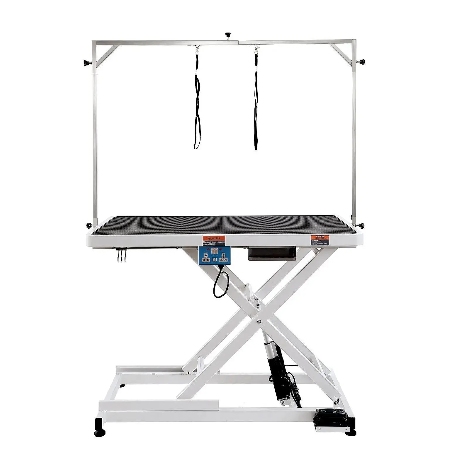 VEVOR 50" Electric Pet Grooming Table,  Heavy Duty Dog Grooming Arm for Large Dogs, Height Adjustable Dog Grooming Station, Anti Slip Tabletop/Dog Grooming Station, Max Bearing 400LBS#BacktoSchool