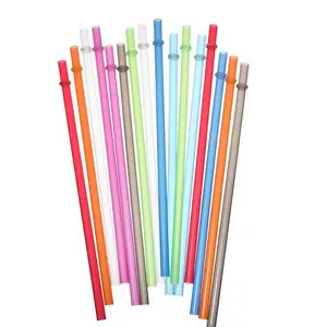 12pcs Random Color Drinking Straw, Reusable Plastic Straw, Drinkware Accessories for Party