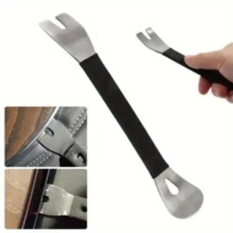 Car Audio Disassembly Tool Stainless Steel PryClip Rocker Crowbar Bar Door Panel Disassembly Pry Panel Interior Essential Tools Automotive Repair Tools