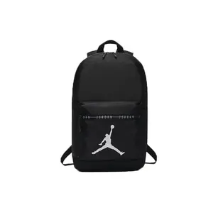 Jordan Classic Large Logo Polyester Backpack – Unisex Casual Style in Black