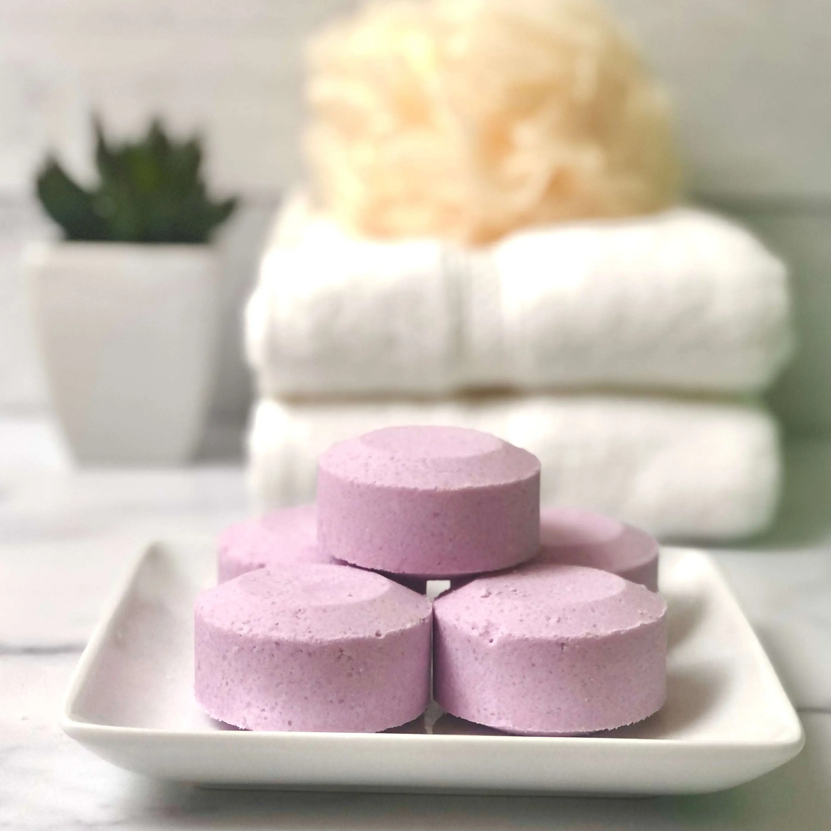 Lavender Shower Steamer for a relaxing aromatherapy shower