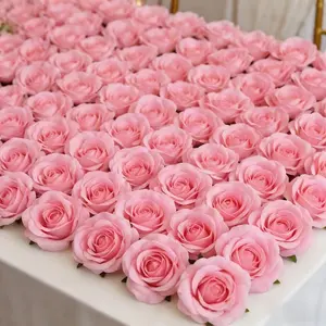 50pcs Artificial Rose Heads, DIY Crafts, Wedding Decor, Birthday Gifts, Seasonal Decoration, Realistic Petals, Valentine's Day Gift, Decorative