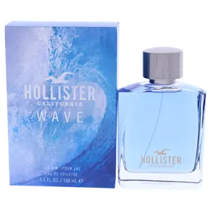 Wave by Hollister for Men - 3.4 oz EDT Spray, Unisex Cologne, Summer Spring Fragrance, Gift for Men Wave by Hollister for Men - 3.4 oz EDT Spray, Unisex Cologne, Summer Spring Fragrance, Gift for Men