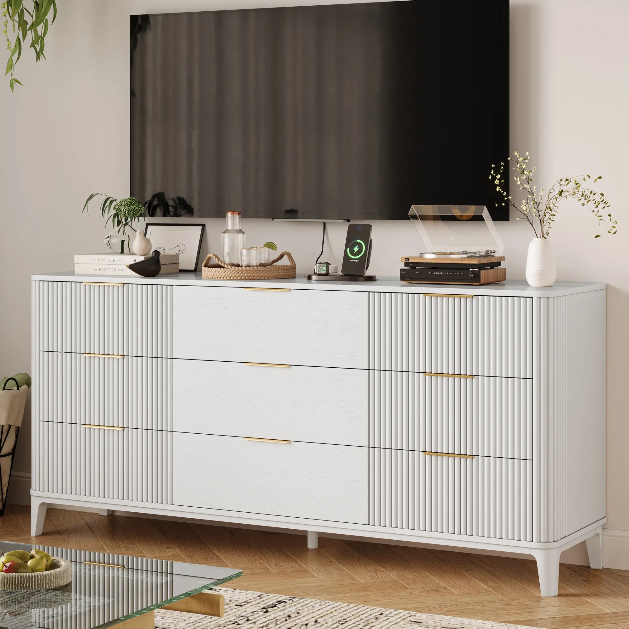 TOKSOM 9 Drawer Large White Dresser for Bedroom,62.9"Long Chest of Drawers with Deep Drawers,Modern Wooden Storage Dresser for Closet,29.5" Tall TV Stand for Living Room,Hallway,Entryway - TikTok Shop TOKSOM 9 Drawer Large White Dresser for Bedroom,62.9"Long Chest of Drawers with Deep Drawers,Modern Wooden Storage Dresser for Closet,29.5" Tall TV Stand for Living Room,Hallway,Entryway - TikTok Shop