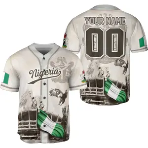 Personalized Nigeria Baseball Jersey, Nigeria Jerseys for Men, Nigeria Jersey Baseball, Unisex Shirt