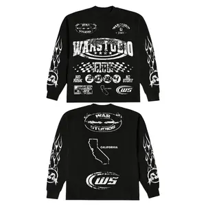 Y2K Graphic "Fight For Speed" Personalize Printed Tshirt/Sweater Casual Cotton