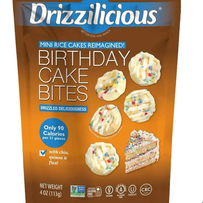 Drizzilicious Mini Rice Cakes – Light & Crispy Snack, 90 Calories per Serving, Multiple Flavors Available Drizzilicious Mini Rice Cakes – Light & Crispy Snack, 90 Calories per Serving, Multiple Flavors Available
