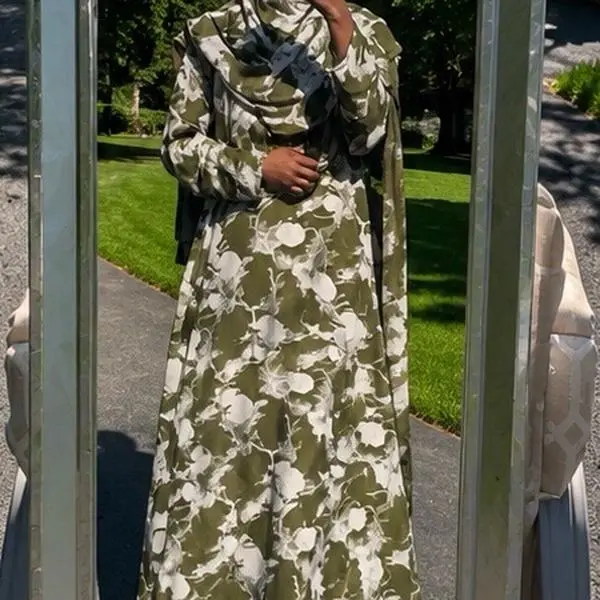Praying Abaya with Oversized Matching Scarf