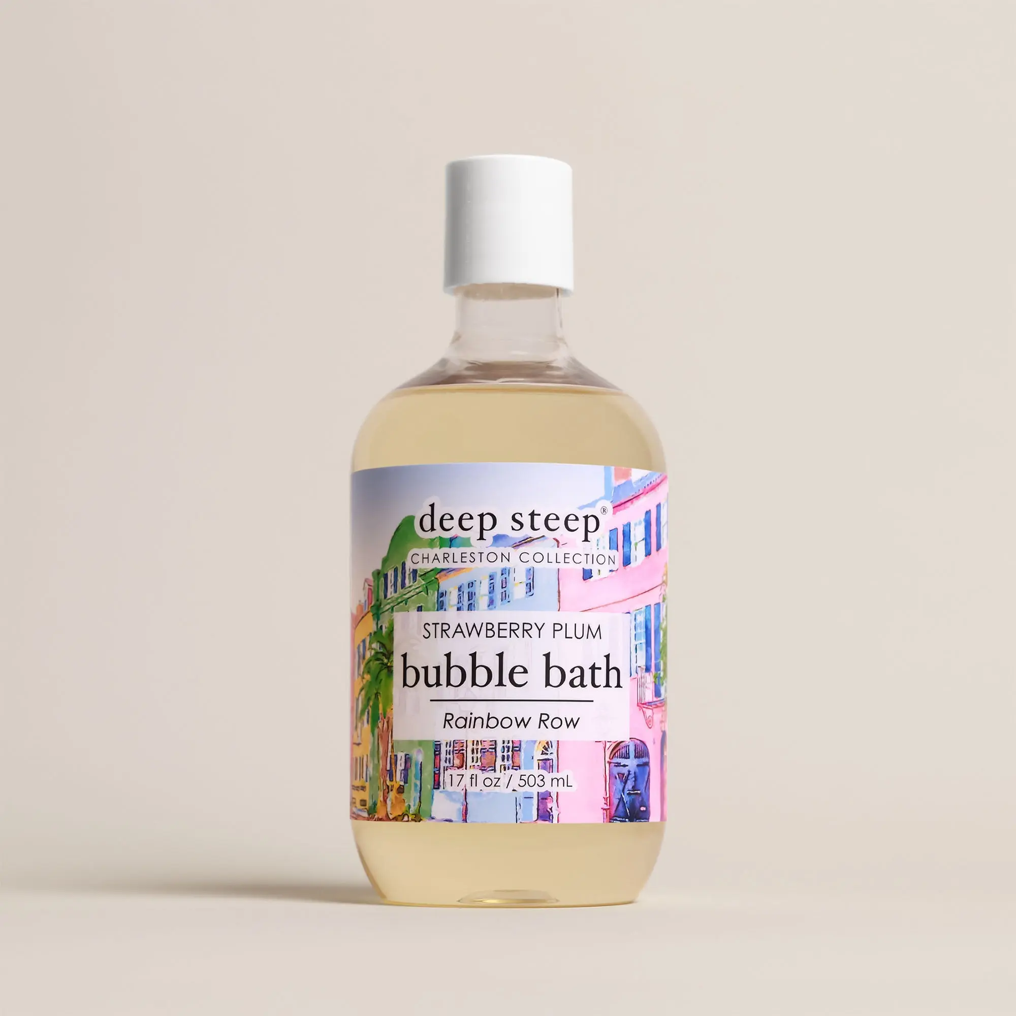 Strawberry Plum Bubble Bath, Coconut-Infused Sensitive Skin Cleanser, Moisturizing Body Care Product, Moisturize