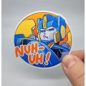 NUH-UH! Sentinel Prime TFOne Round Sticker
