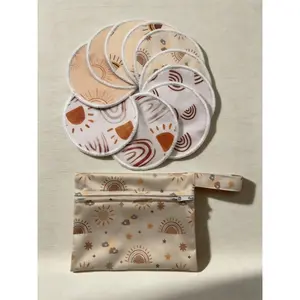 10 Pack Washable Reusable Leak-Proof Nursing Pads, Includes 1 Mini Storage Bag, Comfort & Convenience for Mothers