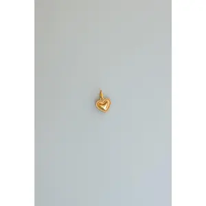 Gold Studded Heart Charm