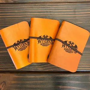Mini Leather Journal-Wyverns Workshop Logo