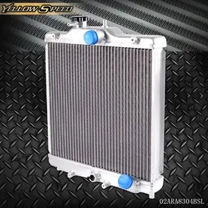 Aluminum Radiator Fit For Honda Civic B18C/B16A 32mm In/Out 3 Row 52mm 92-00