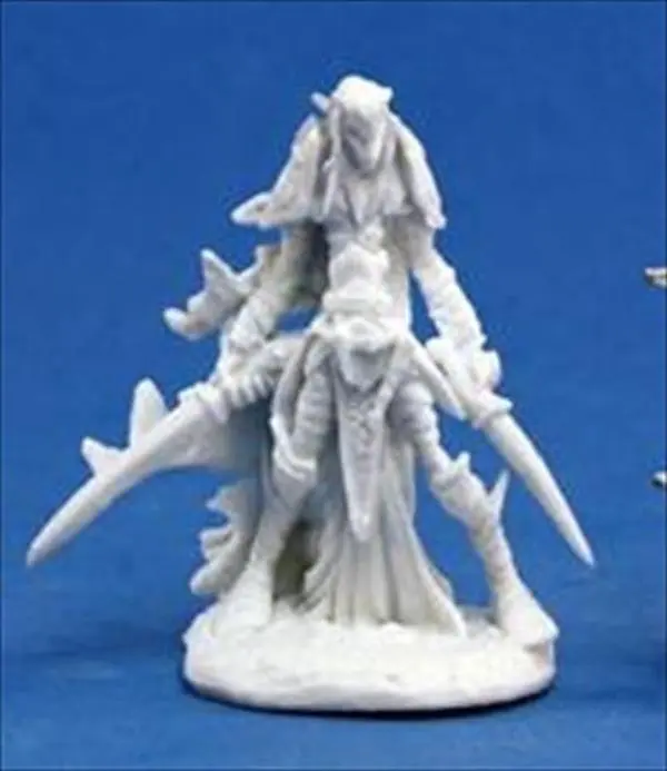 Reaper Miniatures 77124 Bones - Dark Elf Warrior Figurine, Paint-Ready Home Decor Statue