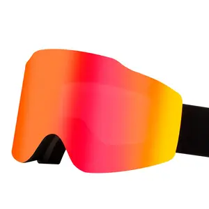Anti-Fog Ski Goggles with Double Layer PC Lens, Large Field of View, Windproof Ski Mask for Snow Sports, Mountaineering