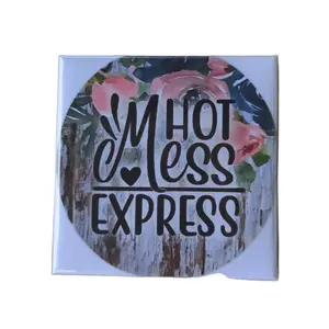 Hot Mess Express Color 2x2 Magnetic Refrigerator Magnet, Home Decor Accessory, Cute Gift for Friend