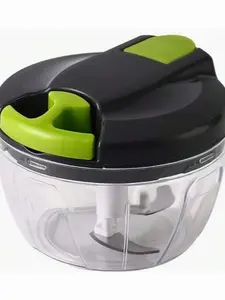 ProMaster Multi-Functional Food Chopper - Effortless Vegetable Cutter, Onion Slicer, Garlic Crusher, Meat Grinder, Cheese Slicer, And Salad Chopper For Home And Restaurant Kitchens - 16.91oz/ 18.6oz/ 30.43oz/ 32.12oz Capacity, Blue And Green Gray Colors