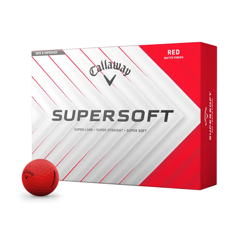 Callaway Golf Supersoft Matte Red Golf Balls