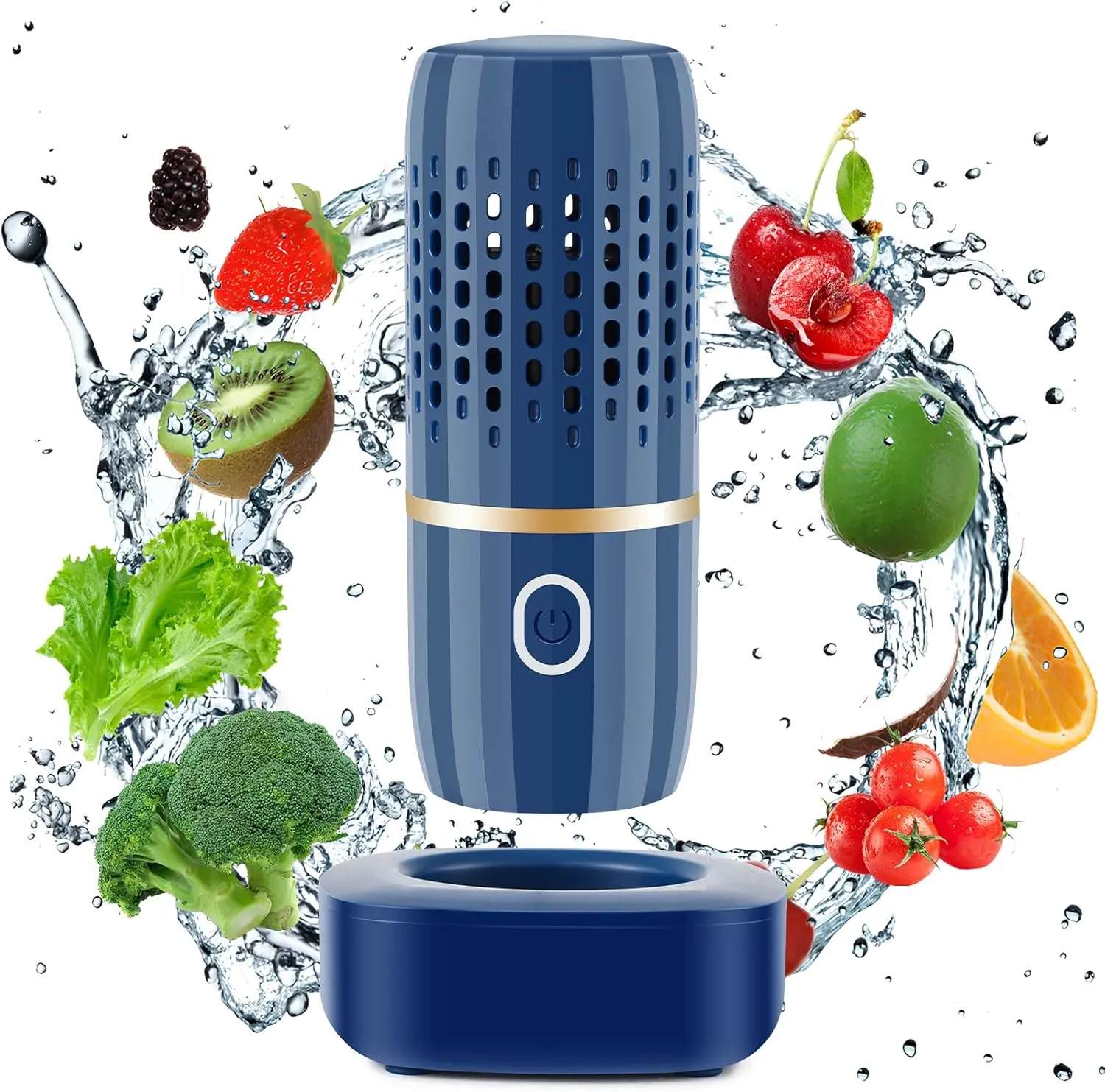 Springtok USB Wireless Fruit & Vegetable Cleaning Machine - Easy-Clean Kitchen Appliances for Washing Produce, Rice, Meat, Tableware