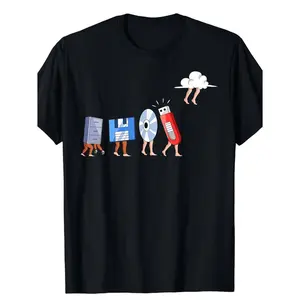 Casual Black Short Sleeve Cotton T Shirt Featuring Humorous Geek Programmer Design Ideal for Outdoor Activities and All Seasons