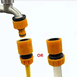 Universal Hose Quick Connector Set, 3 Sets Of 3/4" and 1/2" Hose Connector, Complete with Threaded Faucet Adapter for Outdoor Vehicle Maintenance & Garden Watering