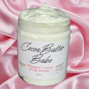 Organic Cocoa Butter Babe - Nourishing, Hydrating, Moisturizing, Conditioning and Soothing Body and Face Butter for All Skin Types