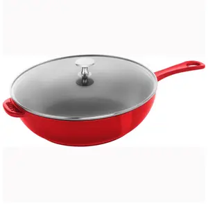 STAUB Cast Iron 2.9-qt Daily Pan with Glass Lid