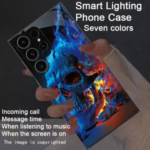 Colorful intelligent voice controlled luminous phone case for S26Ultra/S25Ultra/S24/S22Ultra/S23Ultra/S21Ultra/S20Ultra/S10+/S9+/S10 5G/Note20Ultra/Note10+/Note8/Zfold 7/Zfold 6/Z Flip7/Z Flip6  Intelligent luminous voice controlled phone case, Cover