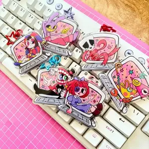 The Amazing Digital Circus TADC Kawaii Acrylic Keychains, Pomni Jax Kangle Cute, Durable, And Perfect For Bags, Keys, Or Gifts. Great For Daily Use Or As Thoughtful Little Gifts For Your Friends And Yourself.