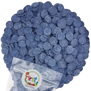 DARK BLUE COLOR CHOCOLATE MELTING WAFERS 1 LB BAG