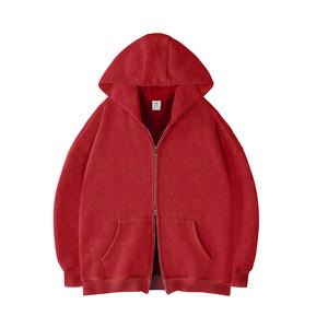 FAIABLE Unisex Oversized Sweatshirt with Double Zippers – Casual Long Sleeve Crewneck Hoodie for Women and Men – Fashion Streetwear Style Pullover Jacket – Lightweight and Comfortable Layer – Trendy Zip Up Hoodie with Relaxed Fit Baggy Menswear