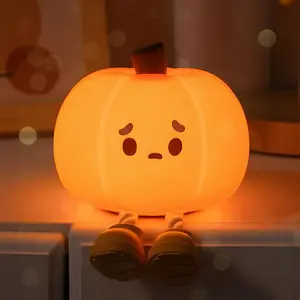Glowing Serenity Pumpkin: Stress-Relief Toy with Gentle Light for Relaxation and Calm Moments