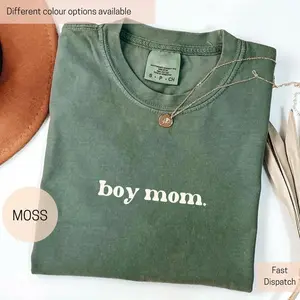 Boy Mom Shirt, Mom of Boys Shirt, Minimalist Mom Sweatshirt, Mother's Gift Trendy Mama Shirt, Cute Mom Mom Life Shirt Sweatshirt, Hoodie, Comfort Colors