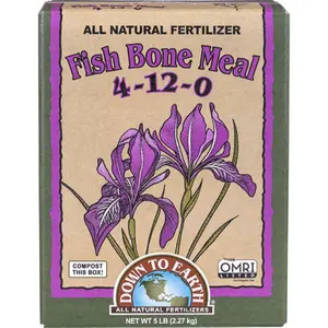 Down To Earth Fish Bone Meal OMRI Certified Organic fertilizer for Planting and Gardening
