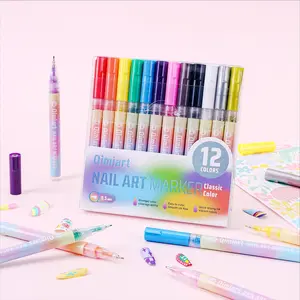 Waterproof Quick-Dry Acrylic Marker Pen, Ultra-Fine Tip Colorful DIY Painting Marking Pen, Nail Art Doodle Pen, Drawing Pen