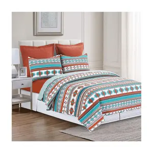 C&F Home Aqua Valley 2-Piece Cotton Twin QuiltSet