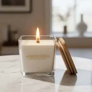 AVIRETTI VIRELLI 10 oz (300 mL) Luxury Scented Candle — AMORÈLLE | Rose Lychee Aroma | Long-Lasting Handcrafted Home Fragrance Candle