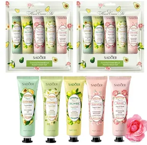 Women's Hand Cream Gift Set, Travel Size Lotion for Dry Skin, Perfect for Moms, 5 Pieces/box, 30g Each hand cream Scent Hydrating Hand Cream
