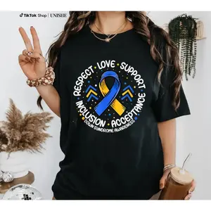 Raise Awareness with This 100% Cotton Unisex Down Syndrome Support Shirt